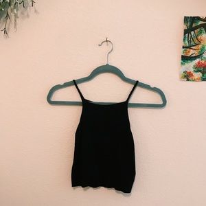 Urban Outfitters Tops - HIGH NECK RIBBED CROP TANK TOP Urban Outfitters Tops - HIGH NECK RIBBED CROP TANK TOP